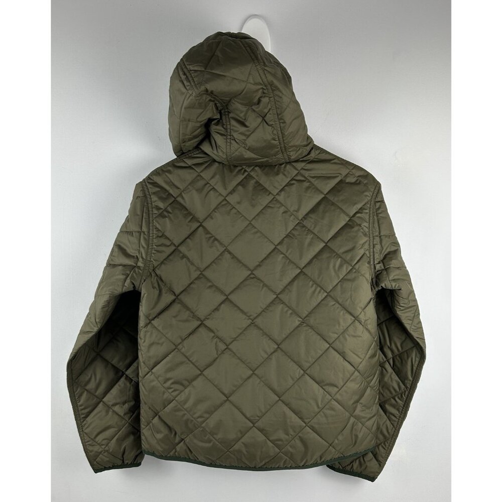 Patagonia Women’s Diamond Quilted Bomber Hoody Jacket Size Medium Basin Green - Picture 7 of 11